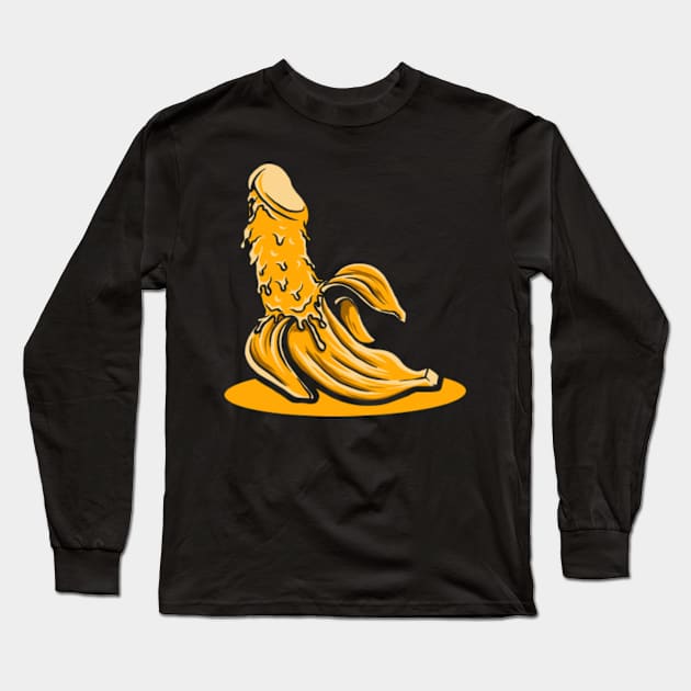 Erotic banana Long Sleeve T-Shirt by ReignGFX